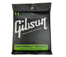 Струни для акустичних гітар GIBSON SAG-MB11 MASTERBUILT PHOSPHOR BRONZE .011-.052