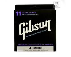 GIBSON SAG-J200UL PREMIUM PHOS BRONZE 011-052 Струны для акустических гитар