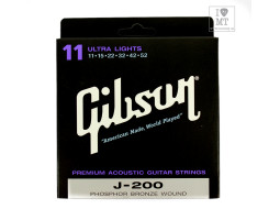 GIBSON SAG-J200UL PREMIUM PHOS BRONZE 011-052 Струны для акустических гитар