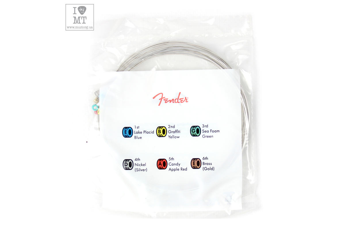 Струны для электрогитар FENDER 250L NICKEL-PLATED STEEL GUITAR STRINGS 9-42