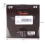 Струны для электрогитар FENDER 250L NICKEL-PLATED STEEL GUITAR STRINGS 9-42