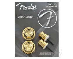 FENDER STRAP LOCKS GOLD PAIR FSLG1 Стреплоки для гитары