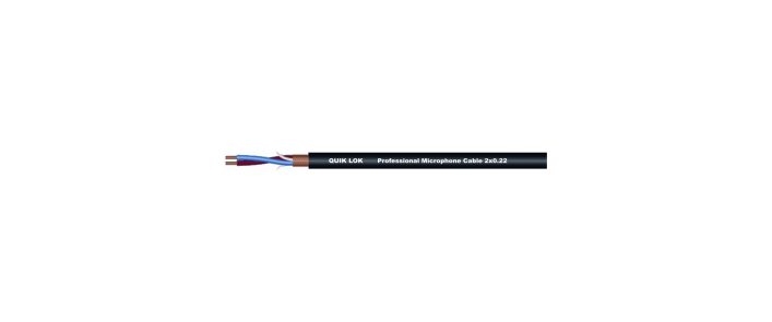 Кабель микрофонный пометрово QUIK LOK CM995BK