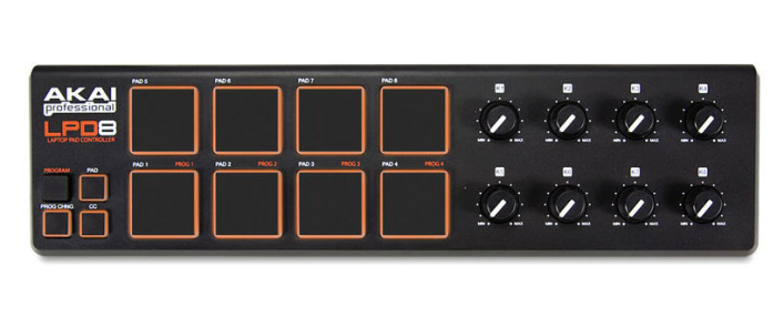 AKAI LPD8V2 MIDI контролер