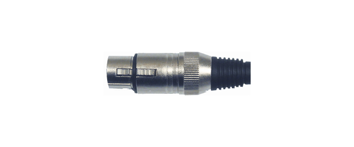 Коннектор XLR 3-pin female (мама) QUIK LOK NC354K