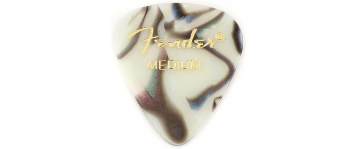 Набор медиаторов FENDER 351 PREMIUM CELLULOID ABALONE MEDIUM