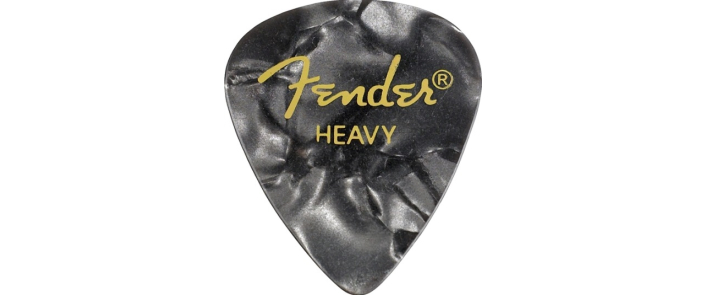 FENDER 351 SHAPE PREMIUM PICKS BLACK MOTO HEAVY Медиатор