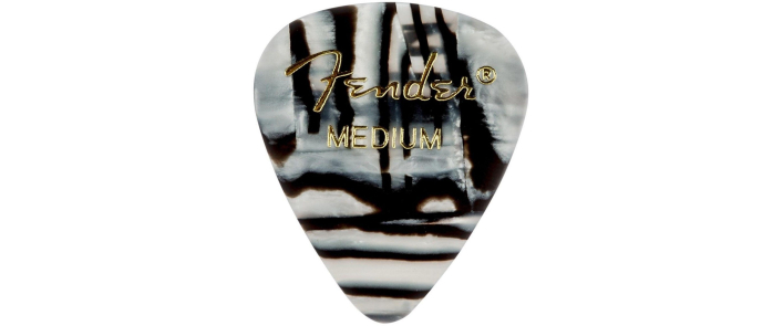 FENDER 351 SHAPE PREMIUM PICKS ZEBRA MEDIUM Медіатор