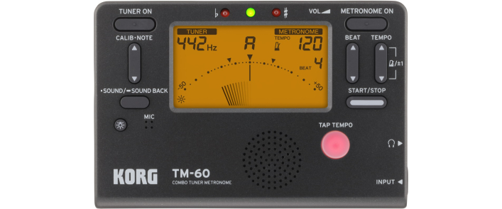 Тюнер-метроном KORG TM-60-BK